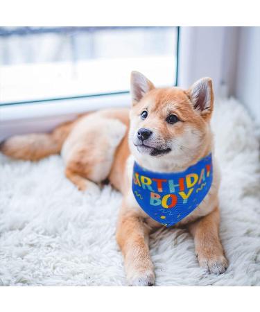Blue Dog Birthday Boy Bandana for Small to Large Dogs - Puppy Party Scarf - Buy Online on SooperMarket.com