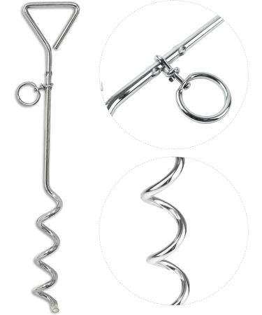 1 X 16" Heavy Duty Ground Spike Stake (40cm) Dog Chains for outside Dog Tie Out Cable Steel Spiral Dog Tether Outdoor Dog Camping Accessories (Stake Only 1 X 40cm) Stake Only 1 X 40cm - Buy Online on SooperMarket.com