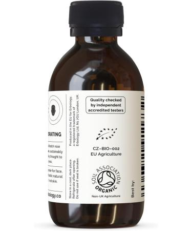 Erbology Organic Rose Water 3.4 fl oz | Premium Food Grade Hydrolate | Soothes Hydrates & Calms | Non-GMO in Recyclable Glass Bottle - Buy Online on SooperMarket.com