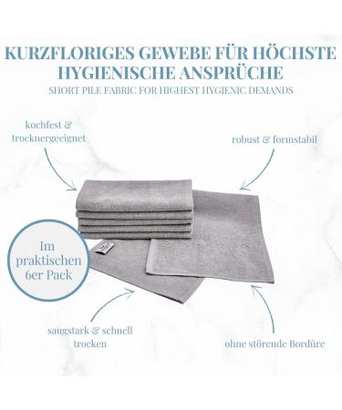 Carenesse 6-Pack Gray Shaved Towels 22x70 cm | Premium 100% Cotton Eco-Friendly Shaver Towels for Studios | Hygienic & Suction-Strong Quality - Buy Online on SooperMarket.com
