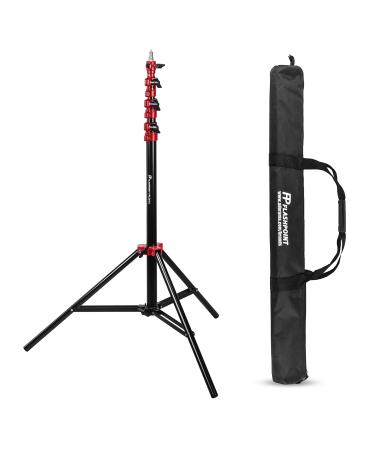 Flashpoint 9.5' Red Color Coded Pro Air Cushioned Heavy Duty Light Stand for Photography, This Portable Photography Light Stand Tripod is Lightweight and Durable, Ideal for Indoor/Outdoor Use