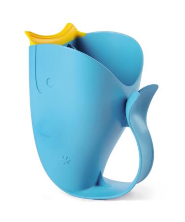 Skip Hop Baby Bath Rinse Cup, Moby Tear-free Waterfall Rinser, Blue Bath Rinser Blue