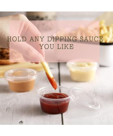260 Sets 2oz Jello Shot Cups with Lids - Stackable Plastic Containers for Parties, Trips, and Lunch - Airtight Portion Cups for Salad Dressing, Dipping Sauces, and Condiments - Buy Online on SooperMarket.com