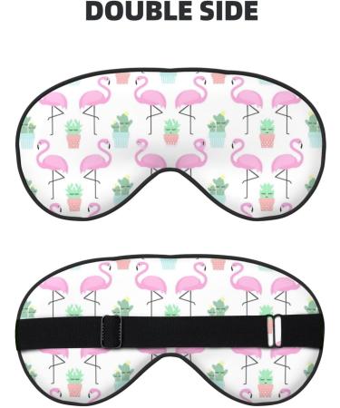 Tropical Flamingo Sleep Mask | Adjustable & Breathable Eye Mask for Ultimate Comfort - Buy Online on SooperMarket.com