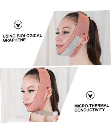 PLAFOPE 1pc Thin Face Belt Face Shaper Band Facial Belt Chin Lift Belt Lift Strap Graphene 60X10.5X1cm Orange - Buy Online on SooperMarket.com