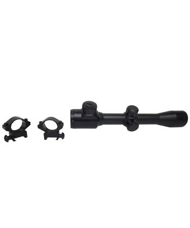 SAS 4x32 Illuminated Hunting Crossbow Scope 1" Tube and Rangefinder Reticle with 7/8" Rings EG (4x32 Illuminated)