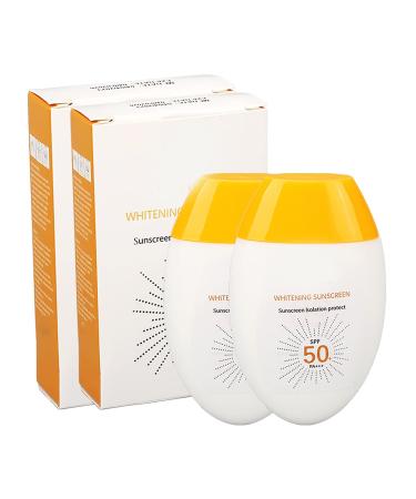 2 Pieces SPF 50 Sun Cream - UVA UVB Protection 45G for Home & Travel | International Shipping Available - Buy Online on SooperMarket.com
