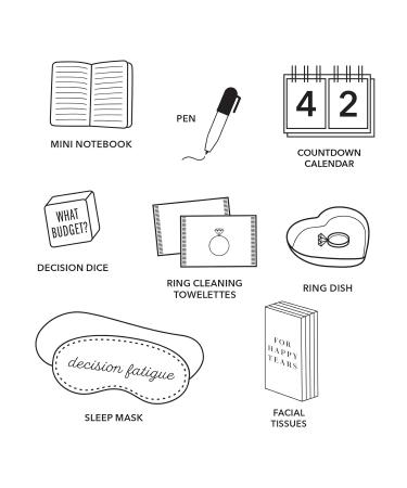Pinch Provisions Wedding Planning Kit - 6 Essentials for Engagement Gifts Bride Gifts & Bridal Showers | Perfect Small Gift Box - Shop Internationally - Buy Online on SooperMarket.com