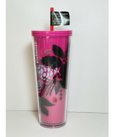 Winter 2021 Venti Color-Changing Cold Cup Tumblers (Pink)