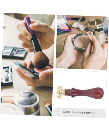 MUSISALY 3 Pcs Dispensing Plate Tool Espresso Hand Tamper Pressing Seal Mold Eye Makeup Tool Wooden Handle - Buy Online on SooperMarket.com