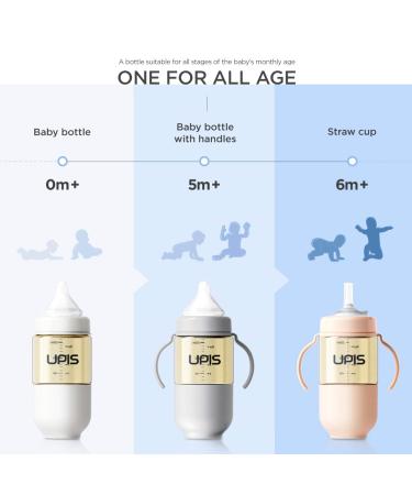UPIS 2 Count Silicone Straw Refill Pack - Anti Colic Air Vent, BPA-Free, Cross-Cut Design - 6 Month+ Compatible with UPIS Straw Cup - 2 Pack - Buy Online on SooperMarket.com