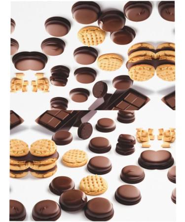 Cookies Food Chocolate Chip Biscuits Pearl Paper Greeting Card - Double-Sided Pearl Effect with Suitable for Various Occasions Cookies Food Chocolate Chip Biscuits One Size - Buy Online on SooperMarket.com