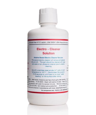 32 oz/1 Liter - Electro - Cleaner Solution - Bath or Brush Electroplating Supplies