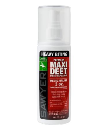 Sawyer Products Premium MAXI DEET, 100% DEET Insect Repellent Pump Spray, 3-oz