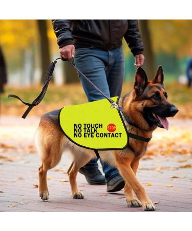 Nervous Dog Jacket Vest Service Dog Working Dog Anxious Dogs Scared Dogs Slogan Warning Vest (NO TOUCH Large) - Buy Online on SooperMarket.com