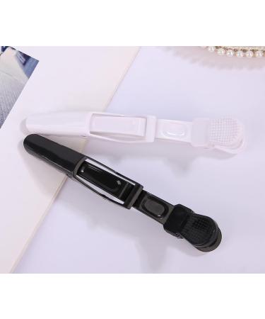 Professional Hairdresser Clips - 12 Pack Combi-Clip Hair Terminals | Plastic Hair Clips for Women in White & Black - Buy Online on SooperMarket.com