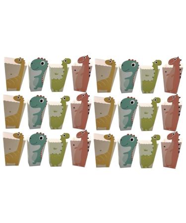Vaguelly 48 Pcs Mini Popcorn Bags Popcorn Gift Popcorn Holders Sweet Stands for Parties Popcorn Containers Movie Night Dino Birthday Party Supplies Mini Bag Child Bulk Assorted Colorx2pcs 11.5x7cmx2pcs