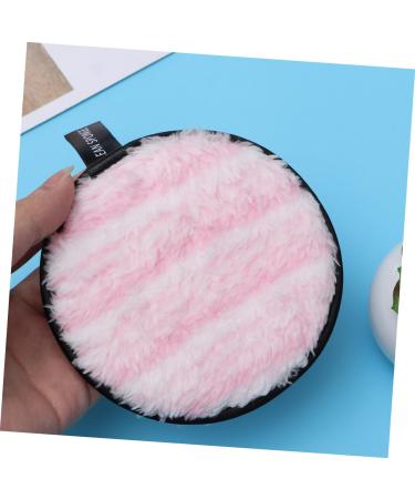 NOLITOY 6pcs Fluffy Makeup Remover Pads | Plush Round Cleaning Puffs for Eye & Face Makeup | Soft Powder Sponge Towels - Buy Online on SooperMarket.com