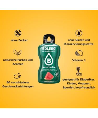 Buy Bolero Yuzu Juice Powder | Sugar-Free Stevia-Sweetened Gluten-Free Vegan | Mixed Berries Flavor | Ideal for Kids & Diabetics | 24x3g Pack - Buy Online on SooperMarket.com