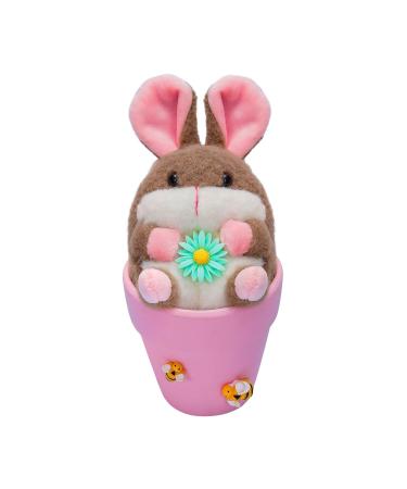 Easter Simulation Rabbit Decor Flowerpot Ornament For Home Garden Lovely Easter Gift Easter Rabbit Pink