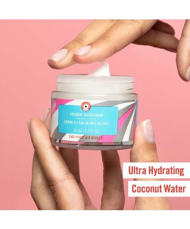 First Aid Beauty Hello FAB Coconut Water Cream 1.7 oz - Oil-Free Face Moisturizer - Buy Online on SooperMarket.com