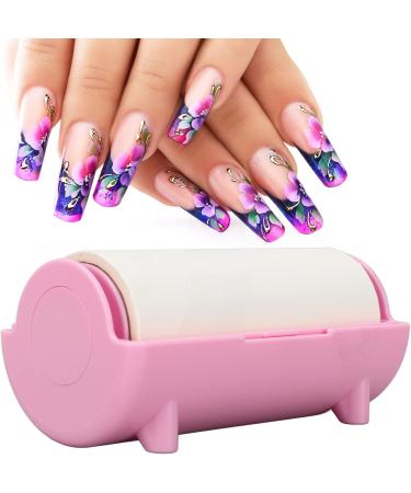 Dekaim Oil-absorbing Paper Nail Stamper Oil Absorbing Sheet Paper Portable Home Salon DIY Nail Art Stamper Pattern Removal Tool Pink - Buy Online on SooperMarket.com