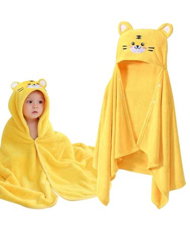 Funmo hooded towel baby 1pcs baby towel hood baby bath towel baby towel with hood 80x80 cm for baby baths soft super absorbent cute baby hood towel with pattern 0-5 years (f)