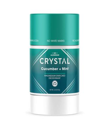 Crystal Body Deodorant Magnesium Enriched Deodorant Cucumber + Mint 2.5 oz (70 g)