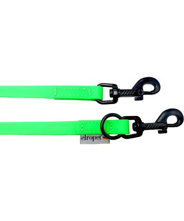Biothane Dog Leash - Adjustable Black Hook for Small & Large Dogs | 2m 2.40m 2.80m 3.50m 5m (Neon Green 2.40m x 16mm) - Buy Online on SooperMarket.com