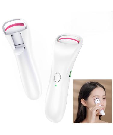 Heated Eyelash Curlers Rechargeable 24 Hours of Long Lasting Curling 2 Stalls Fits The Eye Design The Clamping Part is Made of Temperature Sensitive and Color Changing Silicone