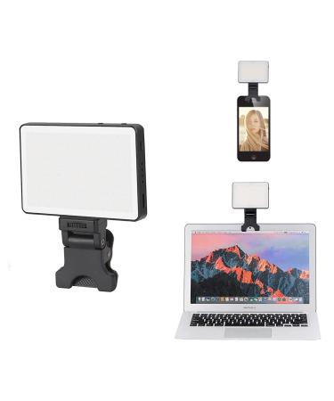 King Ma Video Conferencing Lighting, 3 Light Modes Portable LED Clip Light for Webcam Lighting, Zoom Call Lighting Video Selfie Light for Remote Working Distance Learning Live Streaming Makeup