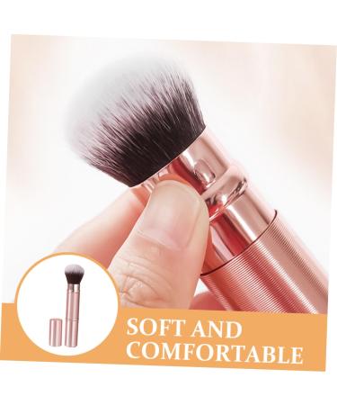 Double-Ended Retractable Makeup Brush | Foundation Blending & Blush Brush - Rose Gold Dual End Cosmetic Tool - Buy Online on SooperMarket.com
