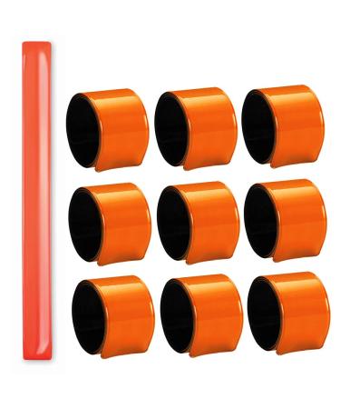 Notrash2003 10 reflecting tapes reflective safety tapes snap bracelet ankle band snap -arm straps safety for cyclists jogger children in 4 colors orange