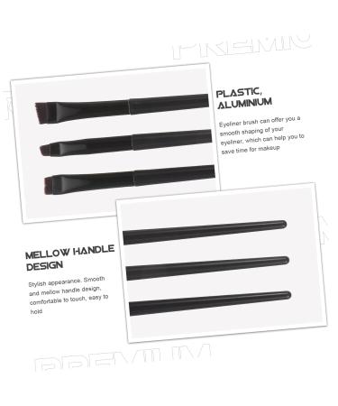 FRCOLOR 12 Pcs Eyeliner Brush Set | Eyebrow & Flat Liner Makeup Tools for Perfect Eyeliner & Lashes - Buy Online on SooperMarket.com