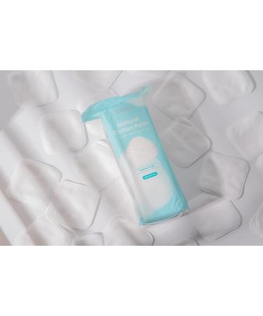 SHINO Natural Square Cotton Pads 100 Ps - Biodegradable Makeup Remover Pads for Sensitive Skin | Beauty, Personal Care, Baby Care & Daily Cosmetics - Buy Online on SooperMarket.com