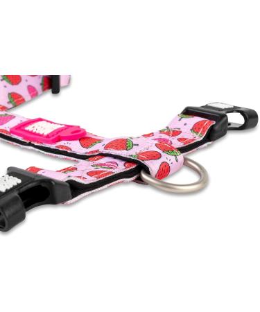 Max & Molly Ultra-Comfort H-Shape Dog Harness for Medium Dogs - Padded Neoprene Strawberry Dream Secure & Ultralight Comfort - Buy Online on SooperMarket.com
