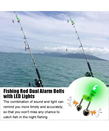 JZTang Fishing Bells with Lights - Set of 20 LED Night Fishing Lights & 10 Rod Bait Alarm Bells - Buy Online on SooperMarket.com