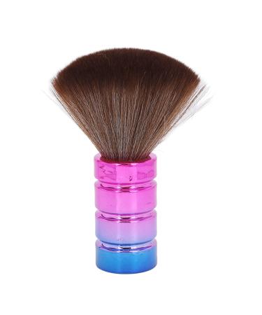 Neck Duster Brush Soft Nylon Bristles Electroplate Ergonomic Barber Hair Cutting Neck Hair Brush Stand Up Base Comfortable Suitable for Barber Shop or Home Use