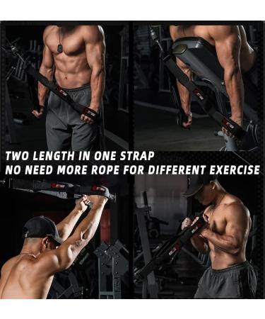 Tricep Rope Cable Attachment for Greater Range Of Motion - Dual Length Design - Buy Online on SooperMarket.com