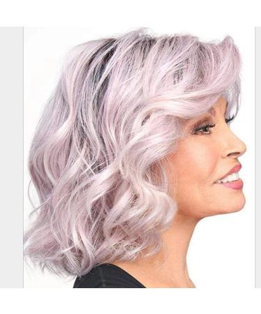 BGHJUE Pink Curly Lace Front Wig - Pre Plucked Human Hair for Black Women | Brazilian Remy Quality - Buy Online on SooperMarket.com