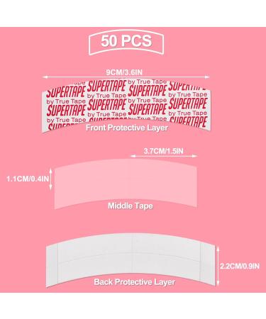 NICECRAFT 50 Pcs Invisible Wig Tapes for Lace Wigs Waterproof Double Side Tape Ultra Hold Lace Tape for Wigs Front Wig Tape Toupee Tape Strips Wig Lace Tape - Buy Online on SooperMarket.com