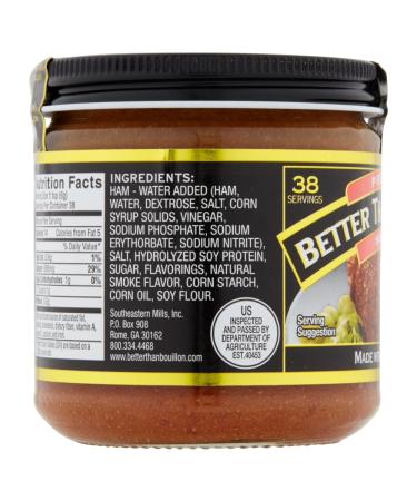 Better Than Bouillon Premium Ham Base  Made with Seasoned Ham  Blendable Base for Added Flavor  38 Servings Per Jar  8-Ounce Jar (Pack of 1) 8 Ounce (Pack of 1) - Buy Online on SooperMarket.com