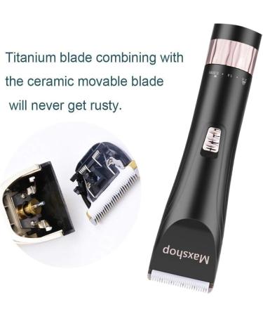 Maxshop Professional Hair Clippers for Men & Babies | Quiet Cordless Haircut Kit with Charging Dock 8 Comb Guides Scissors & Hair Comb - Buy Online on SooperMarket.com