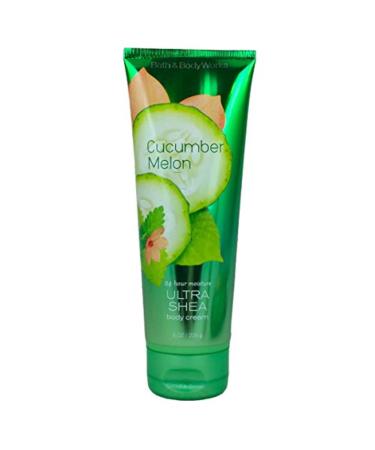 Bath and Body Works Signature Collection Cucumber Melon Body Cream  8 oz  new bottle style Cucumber 8 Ounce