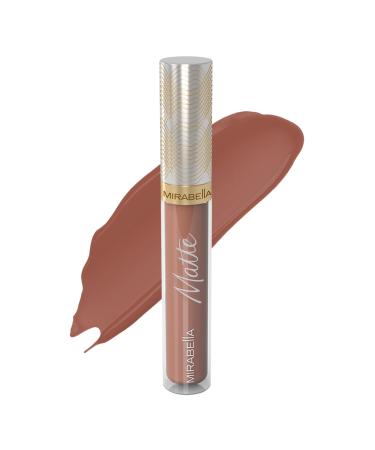 Mirabella Matte Lip Gloss  Classic (Matte Taupe Nude) - Luxe Advanced Formula  Long-Wear & Superior Color with Full-Coverage  Non-Drying with Rich Pigmentation