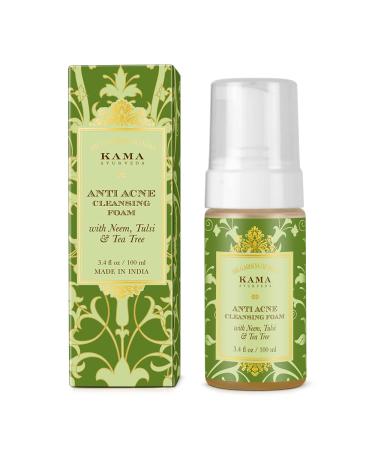 Kama Ayurveda Anti Acne Cleansing Foam - 100ml | Natural Acne Treatment | International Shipping Available - Buy Online on SooperMarket.com