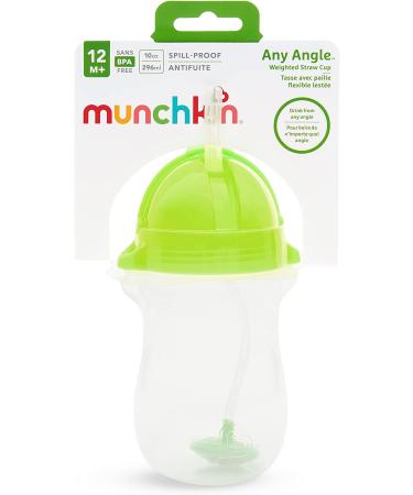 Munchkin Click Lock Any Angle Weighted Straw Cup 2-Piece Set - Green/Green - Buy Online on SooperMarket.com