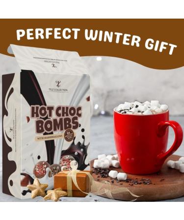 Hot Chocolate Bomb - 6 Flavoured Hot Chocolate Bombs with Marshmallow - Luxury Hot Chocolate Gift Set - Christmas Hot Chocolate Set for Kids and Adult - Christmas Stocking Filler - Buy Online on SooperMarket.com