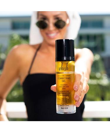 Whish Coconut Milk + Verbena Correcting Gel - Soothes Sun-Exposed Skin Reduces UV Damage Moisturizes with Organic Aloe & Manuka Honey - International Shipping Available - Buy Online on SooperMarket.com