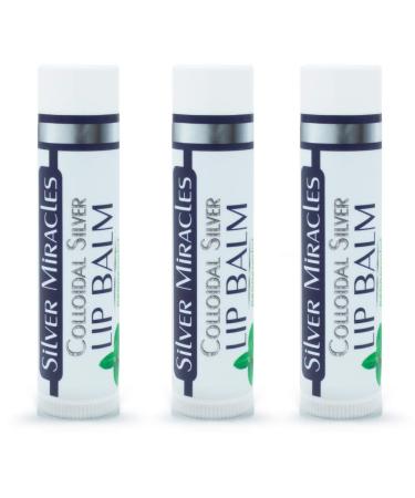 Silver Miracles - Colloidal Silver Lip Balm - TUBE - 3 Pack